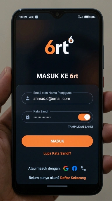 Panduan Login Akun 6rt untuk Pengguna Android