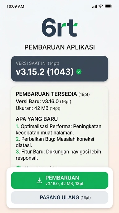 Riwayat Versi 6rt untuk Pengguna Android