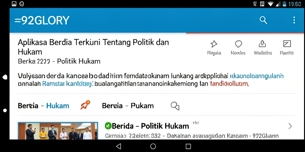 Antarmuka 92GLORY dengan berita dan analisis politik teranyar.