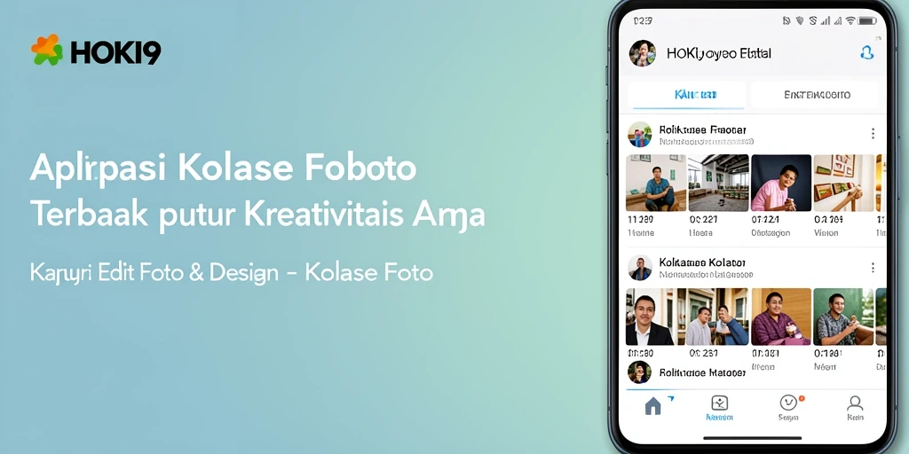 Antarmuka HOKI9 yang menarik untuk kolase foto.