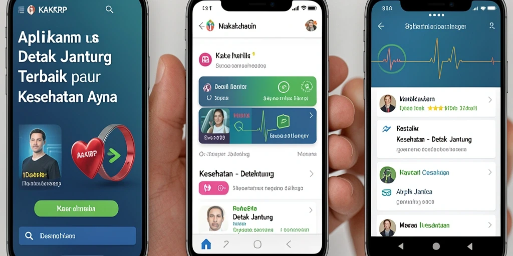 Antarmuka KAKRP yang user-friendly untuk pemantauan Detak Jantung.