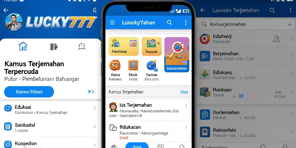 Antarmuka aplikasi LUCKY777 yang intuitif dan fungsional.