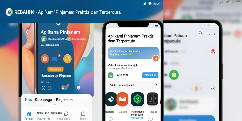 Antarmuka pengguna aplikasi REBAHIN yang sederhana dan mudah digunakan.