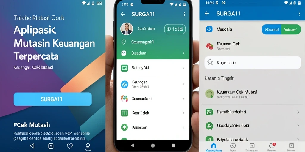 Tampilan antarmuka SURGA11 menampilkan fitur Cek Mutasi yang sederhana dan efisien.