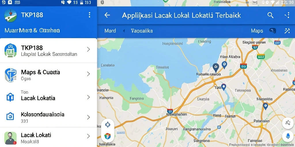 Antarmuka aplikasi TKP188 untuk pelacakan lokasi yang efisien.