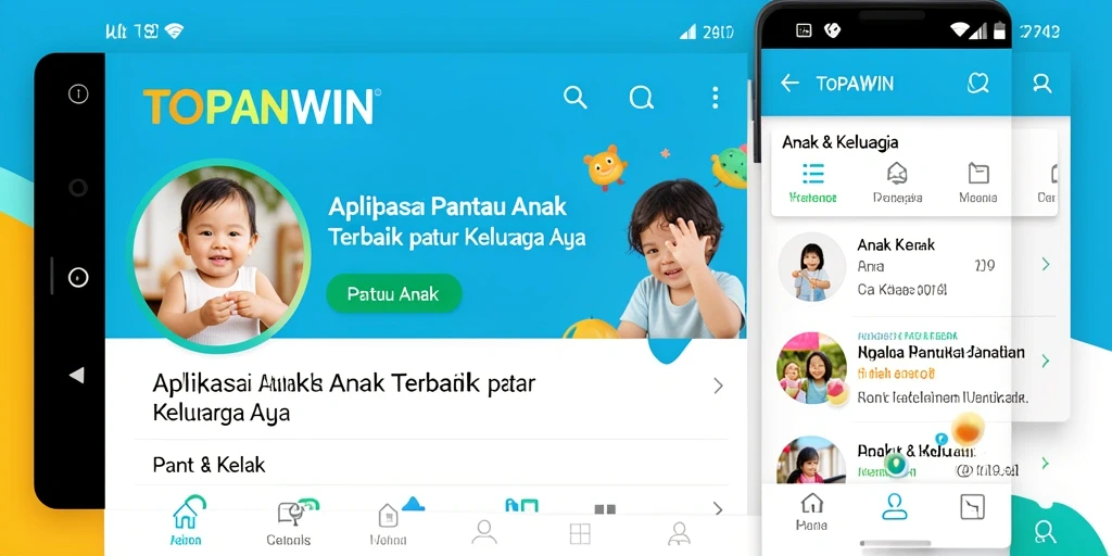 Tampilan antarmuka utama TOPANWIN untuk pemantauan anak.